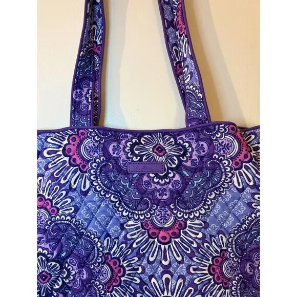 Purple Vera Bradley Tote Bag - Picture 2 of 3